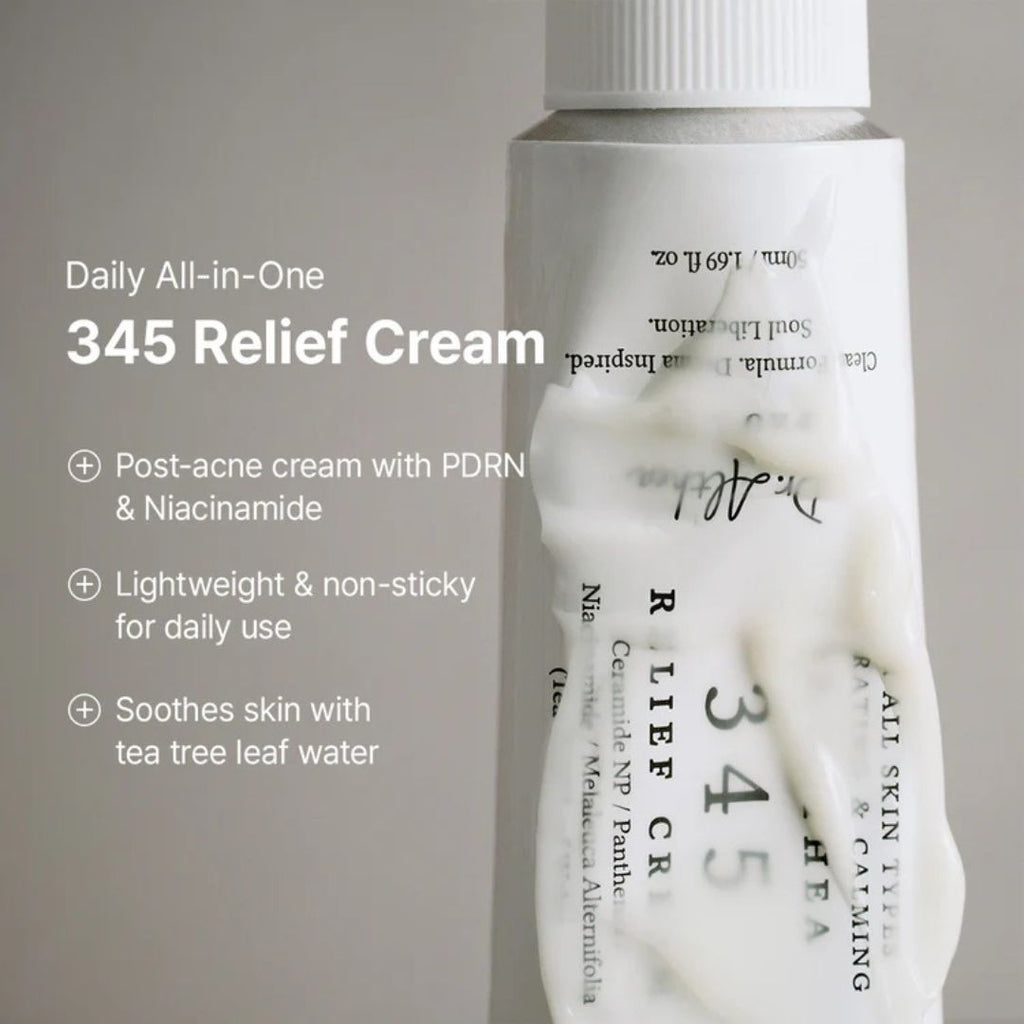 Dr. Althea 345 Relief Cream 50ml – Soothing Barrier Repair Gel-Cream for Acne-Prone & Sensitive Skin