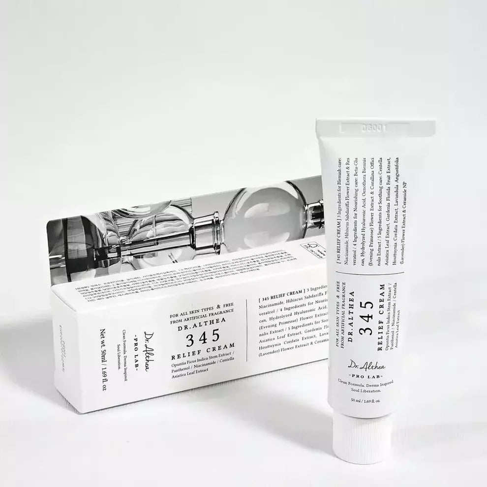 Dr. Althea 345 Relief Cream 50ml – Soothing Barrier Repair Gel-Cream for Acne-Prone & Sensitive Skin